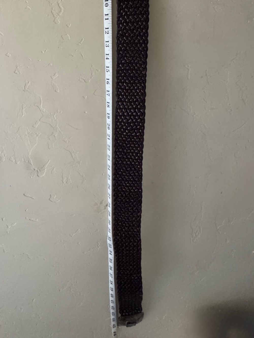Women's Brown Woven Leather Belt with Decorative Brass Buckle - Picture 7 of 8